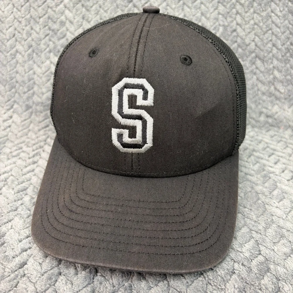 RICHARDSON Trucker Hat 112 Youth Snapback Black Embroidered S Cap